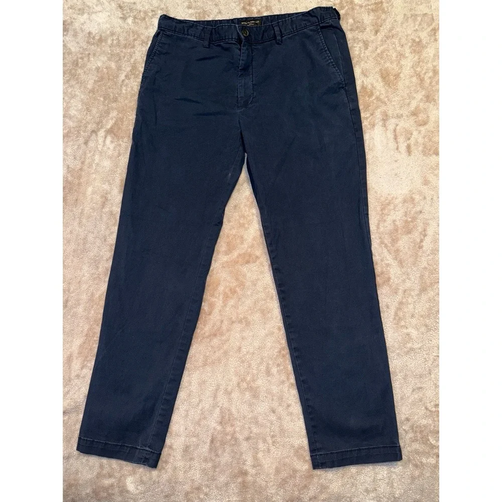 EUC Mens Banana Republic athletic fit blue chino pants size 35x30